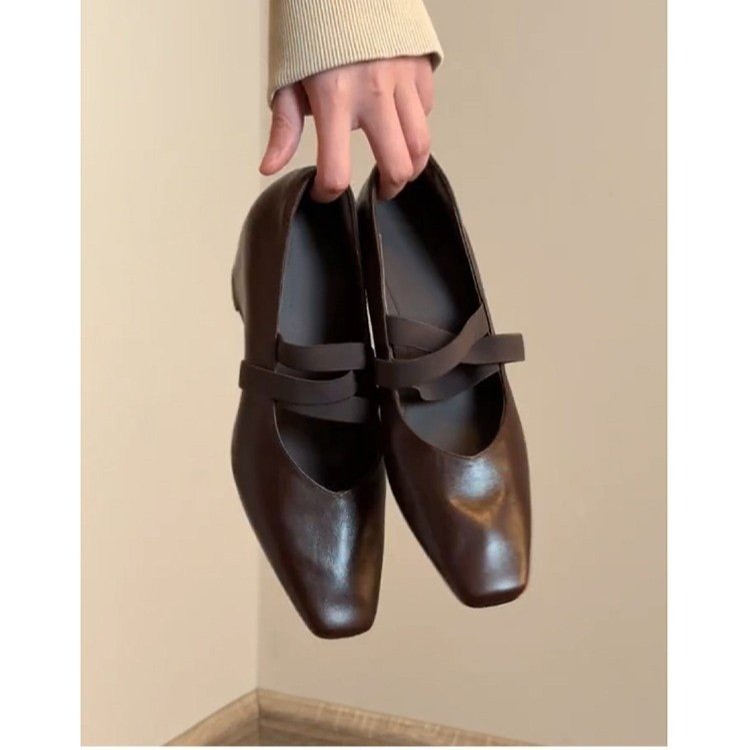 Vintage Collectible Shoes - Franse vintage platte schoenen met lage