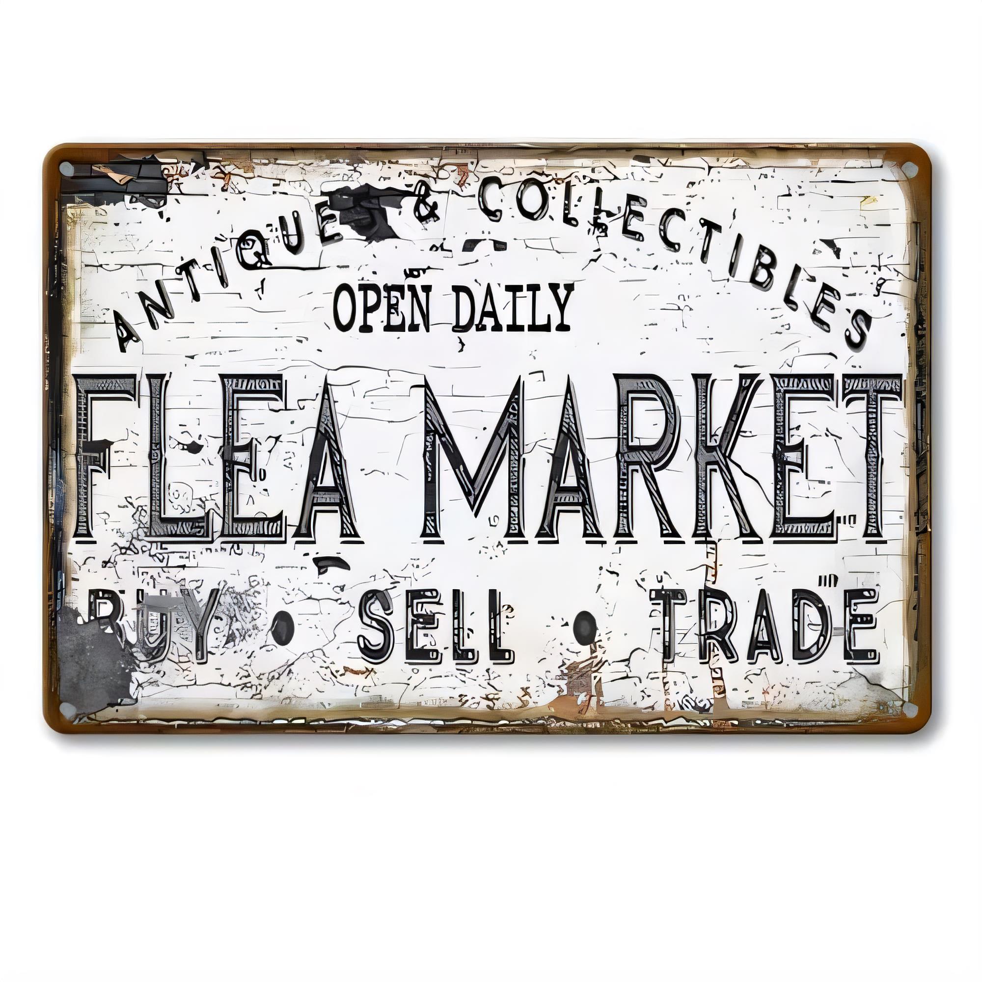 Vintage Collectible Shop - Tinbord Antiek Verzamelobjecten Vlooienmarkt Open Dagelijks