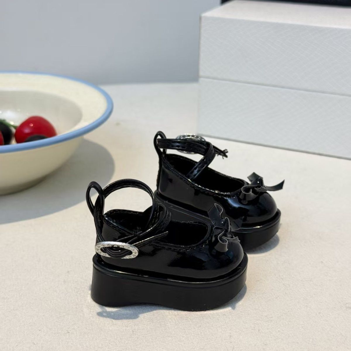 Koffiebruine strikplatform pop - Vintage Collectible Shoes recensie en prijs