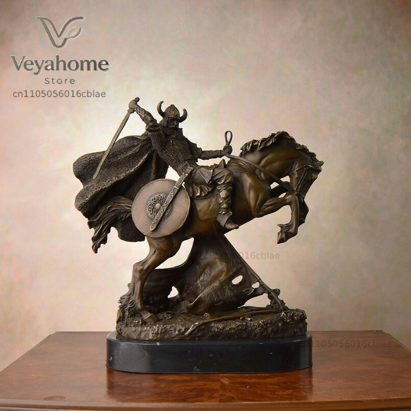 Bronzen middeleeuwse krijger r - Vintage Collectible Marbles recensie en prijs