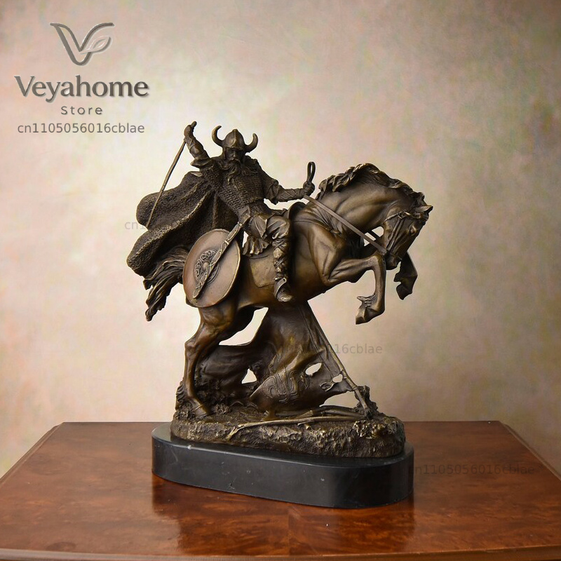 Bronzen middeleeuwse krijger r - Vintage Collectible Marbles recensie en prijs