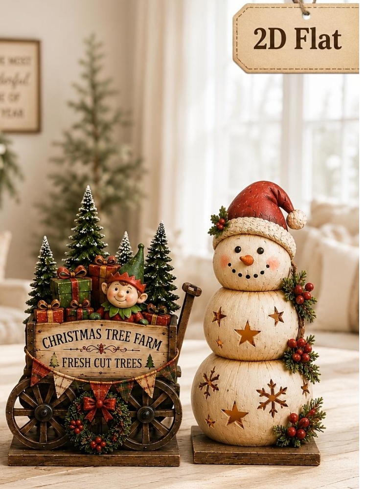 6/3-delige set, willekeurige s - Vintage Collectible Santa recensie en prijs
